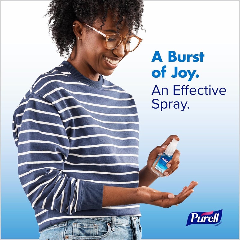 Purell رذاذ مطهر يدين متقدم، بدون رائحة، 2 أونصة سائلة زجاجة رذاذ بحجم السفر (عبوة من 6) – 2023-04-EC - Image 3